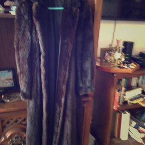 Black mink coat